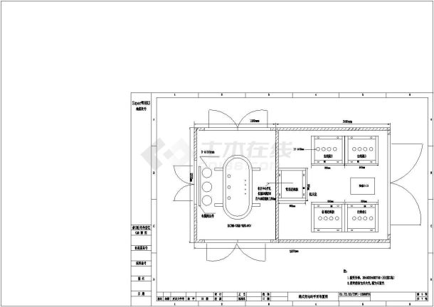 北京某地箱式变整套设计cad施工图-图一