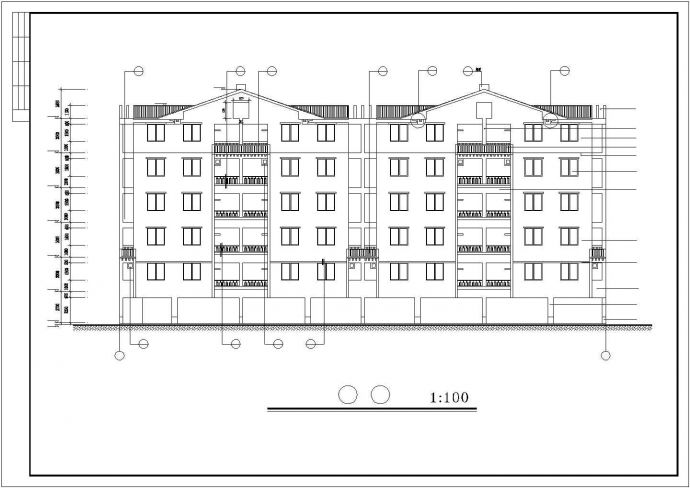 大学生宿舍公寓建筑设计cad详细施工图_图1