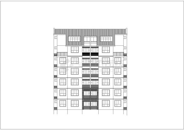 某城市住宅户型平立面CAD装修图-图二