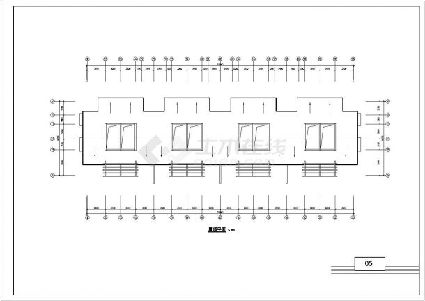  Classic CAD design drawing of large residential quarters - Figure 1