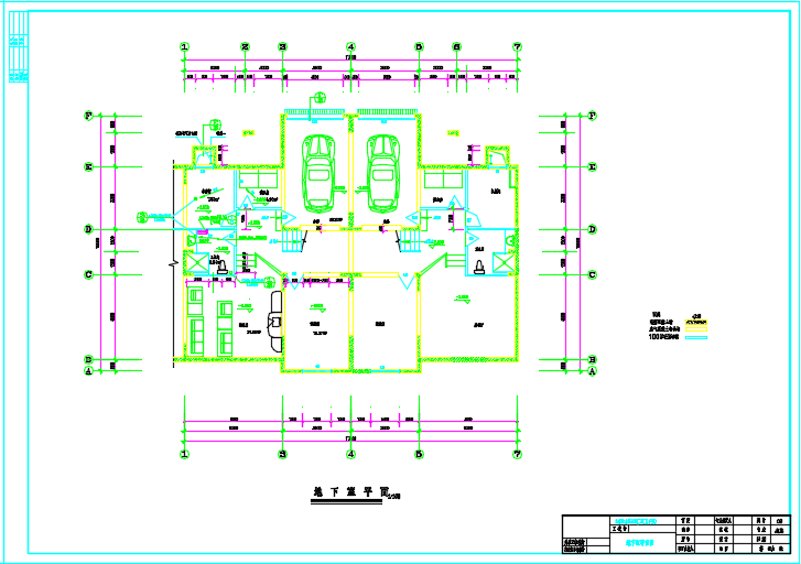 某高档别墅D型住宅室内装修设计施工CAD图