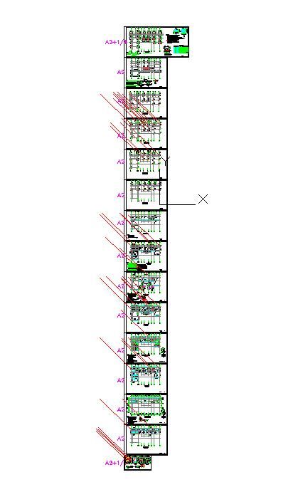 8度区某广播影视中心框架结构图纸-图二