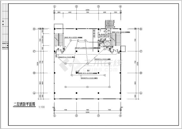 某地区某酒店 (8)号房间电气方案设计cad施工图-图二