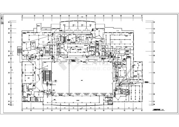 某地区星级大饭店消防电气CAD图-图二