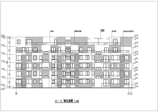 联体别墅建筑的完整CAD施工图纸-图二