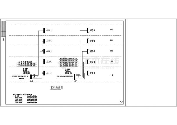 某地区办公楼 (10)号楼电气方案设计cad施工图-图二
