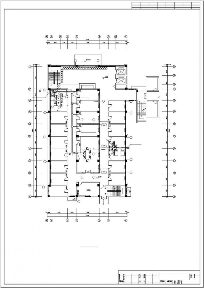 某城市医院综合CAD影像楼暖通施工图_图1