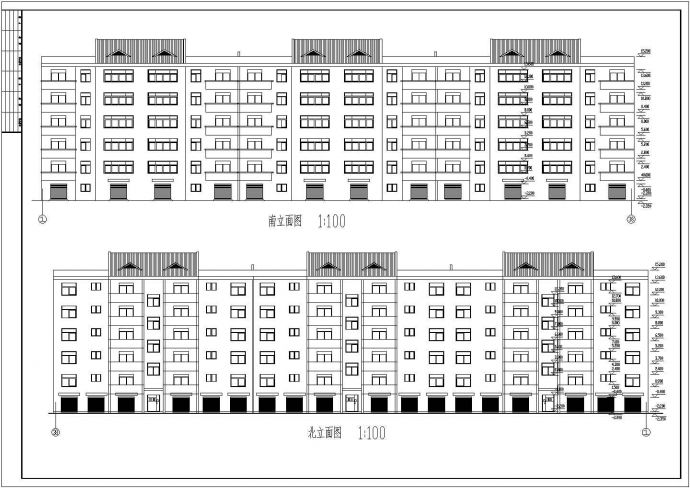 银麦花园宅建筑CAD施工设计图纸_图1