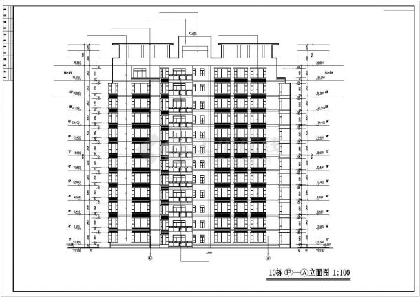 某地区高档花园住宅区全套建筑设计CAD施工图-图二