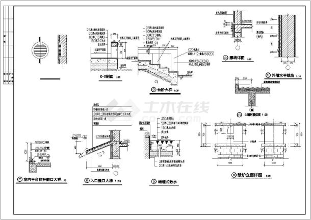 某地区大型别墅建筑施工设计图（含使用说明）-图二