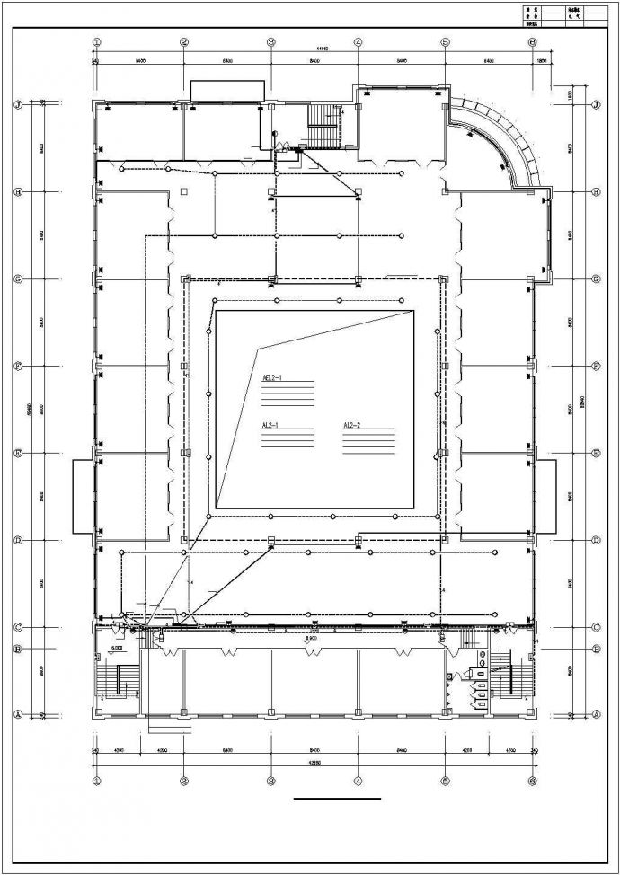 某展厅电气施工图（含消防平面布置图）_图1