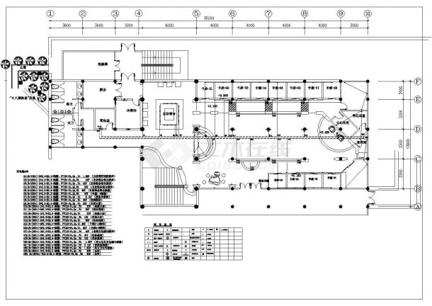 某地区五星级标准茶馆电气设计cad施工图-图二