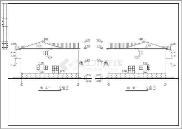 现代艺术别墅全套建筑设计施工图纸-图一