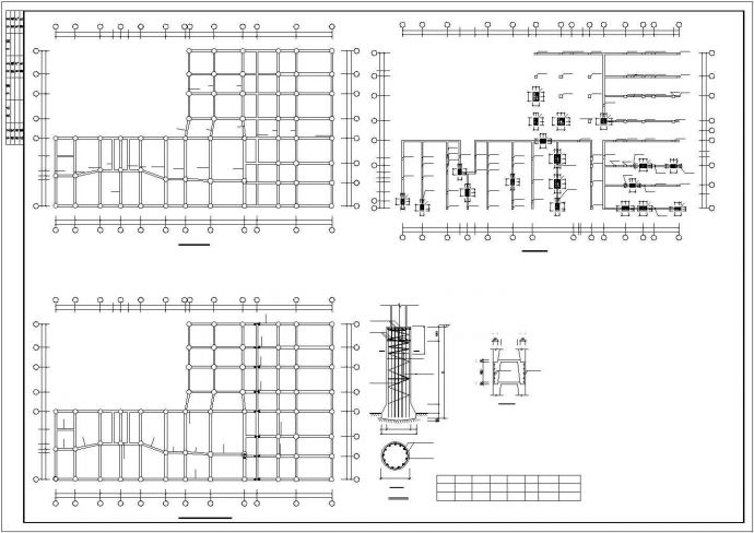 框架结构混住宅cad施工建详细筑图纸_图1