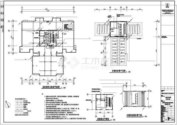 某高层住宅楼建筑全套电气cad施工设计精美图纸-图一