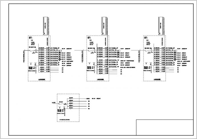 某小区整套照明系统控制cad施工精简图_图1