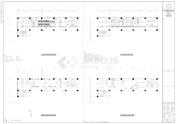 白定综合楼机房工程施工图CAD-图一