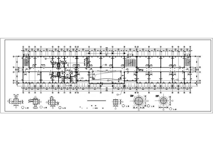 多层办公楼建筑施工CAD设计图纸_图1