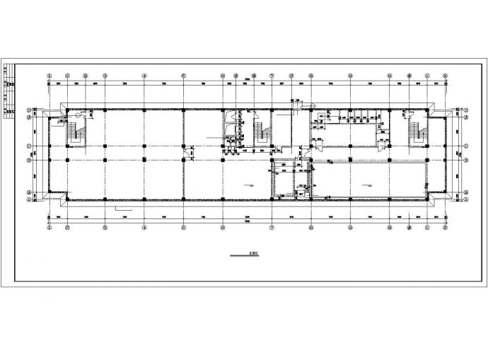 长73.1米 宽17米 九层生物公司厂区办公楼设计图_图1