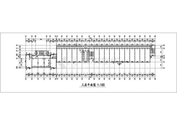 长76.5米 宽13.5米 四层办公楼设计图-图二