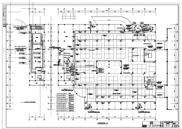 某地区商厦动力&照明电气cad图纸-图一