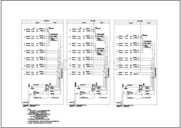 某学生宿舍综合布线全套电气设计施工CAD图-图一