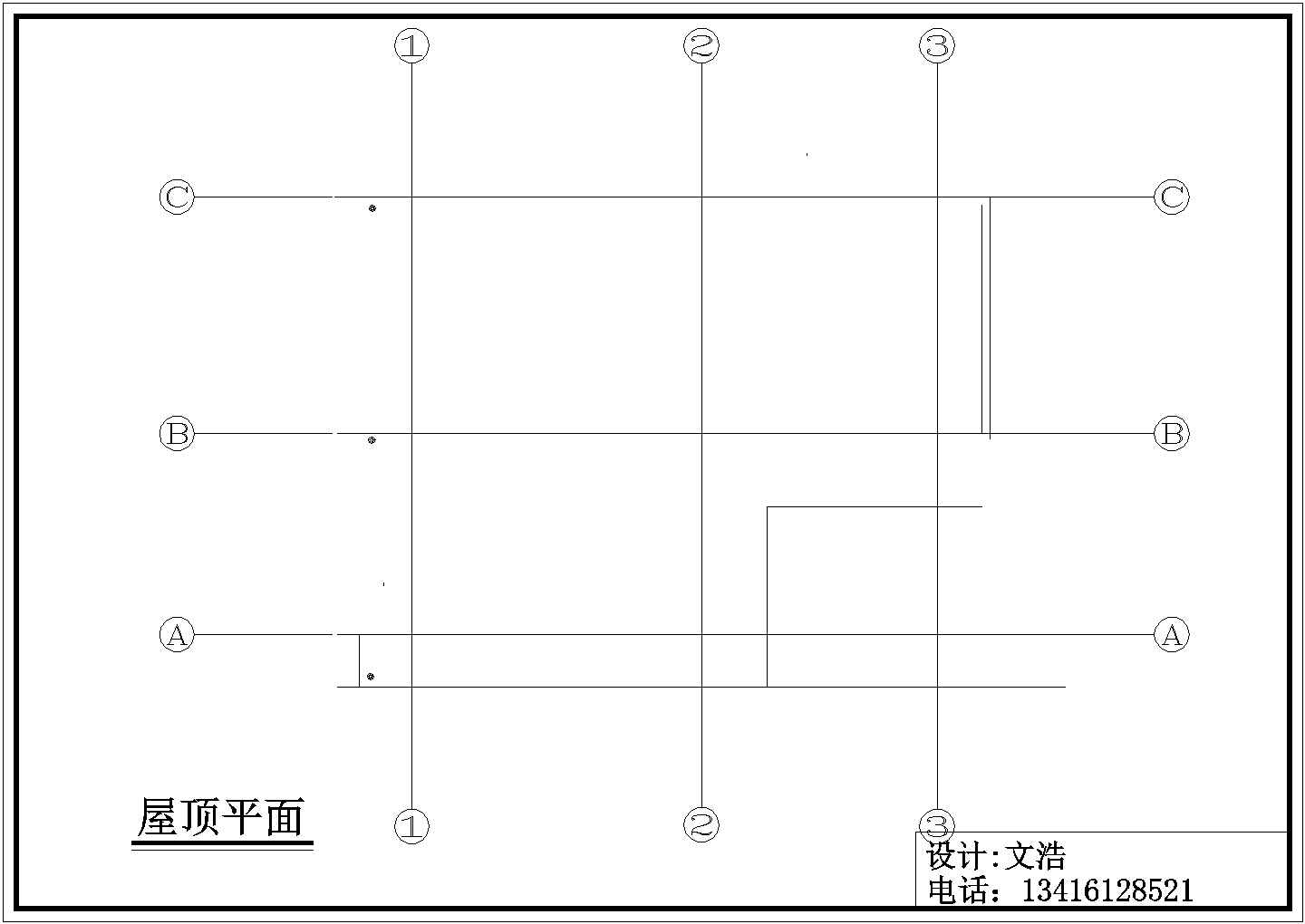 【广东】某农村住宅房建筑方案平面图
