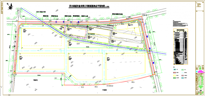 四川成都闵胜总图建筑工程CAD设计方案图_图1