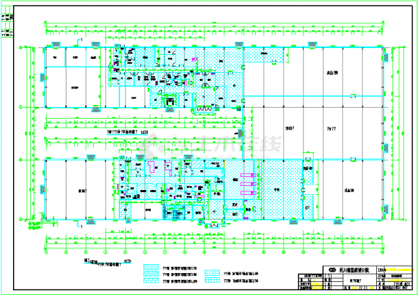 四川某药业公司钢结构工程CAD方案图-图二