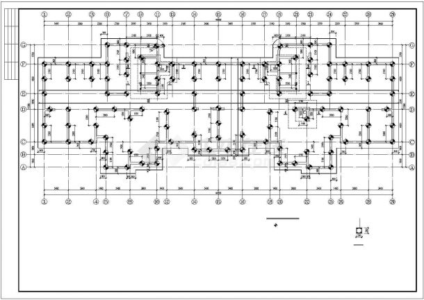 某某抗震二级高层剪力墙详细结构图纸-图一