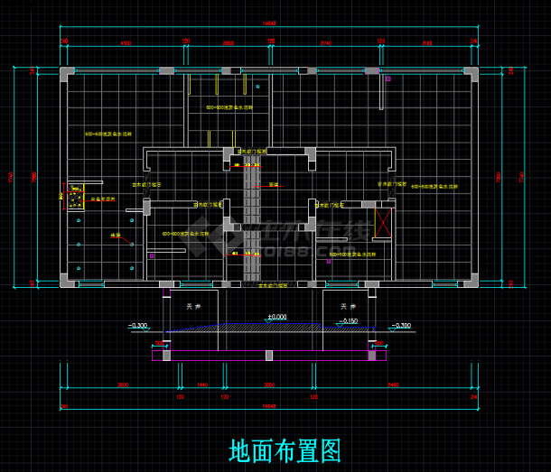 某公园古风公共厕所全套施工图（含效果图）-图二