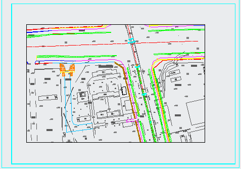 某建筑工程室外道路CAD平面布置参考图-图二