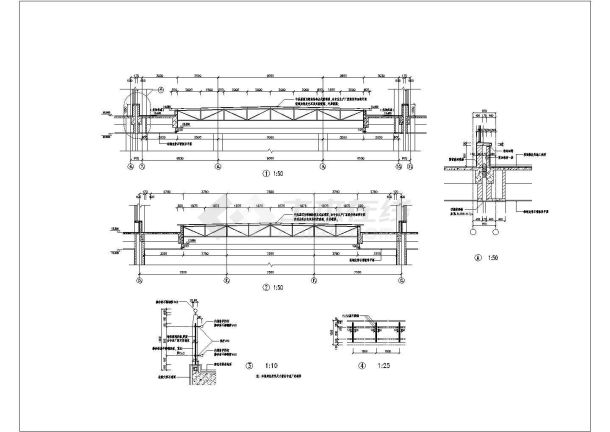 大学图书馆墙身大样建筑设计CAD详图-图一