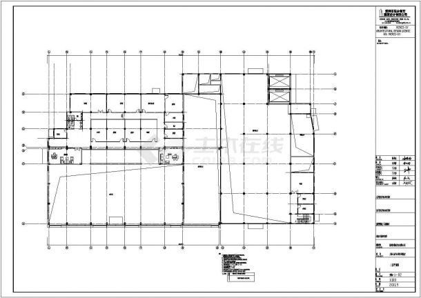 大众汽车4S店建筑平面施工CAD详图-图二