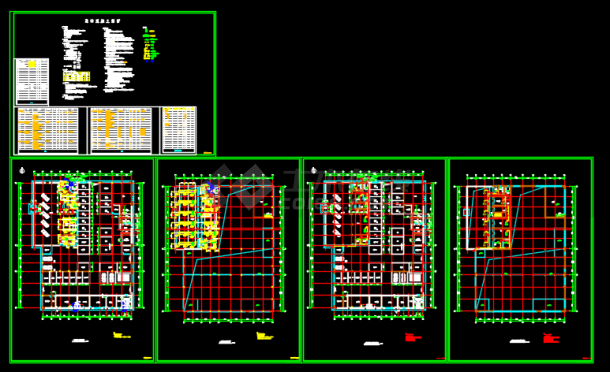 汽车展厅空调系统设计施工图（多联式VRV空调系统）-图二