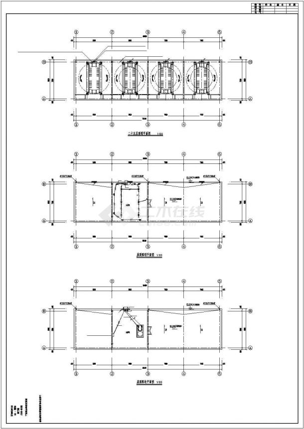 全自动机械立体停车库建筑结构水电四个专业图纸-图二