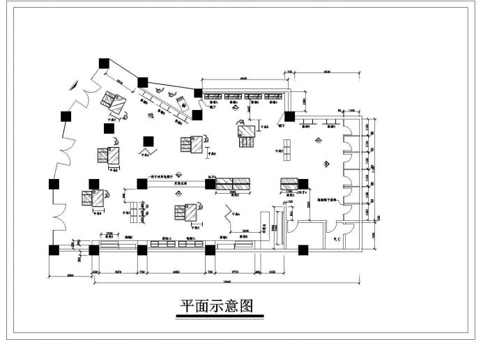 某服装店装修设计施工CAD图（共11张）_图1