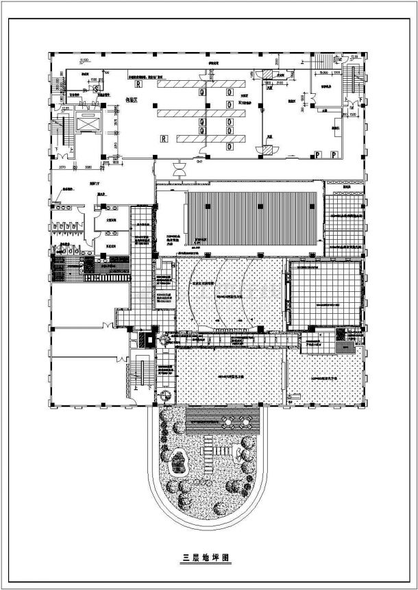 某工厂办公室装修设计施工CAD图纸-图二