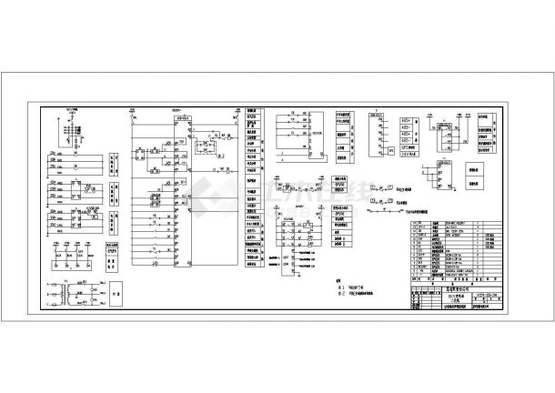 6kv变电站二次线全套详细电气设计施工CAD图纸-图一