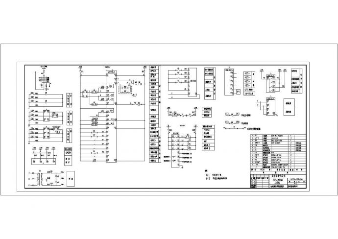 6kv变电站二次线全套详细电气设计施工CAD图纸_图1