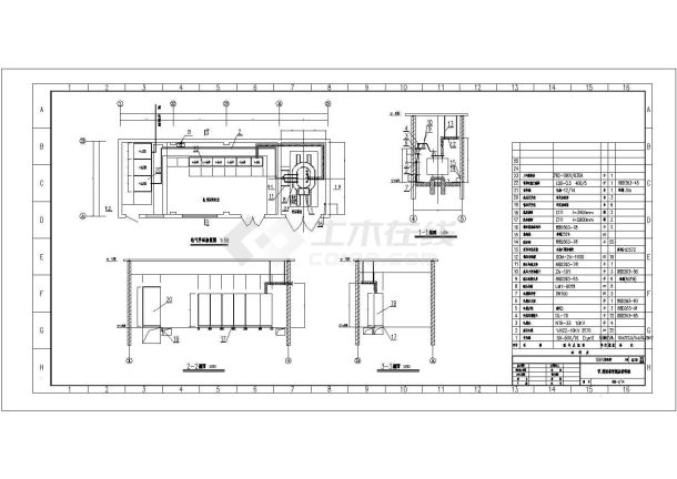 变电所全套电气设计cad施工图纸-图一