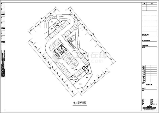 比较实用的动漫大厦办公楼全套建筑图纸-图一