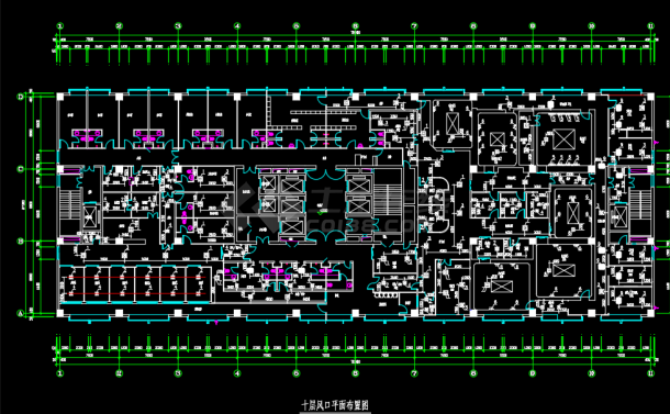 医院洁净空调及通风系统CAD施工图-图二