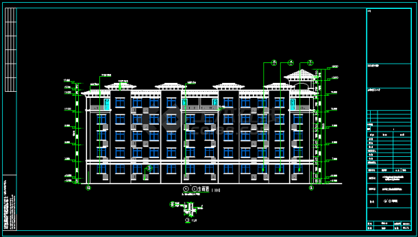某三层局部两层别墅建筑设计图-图二
