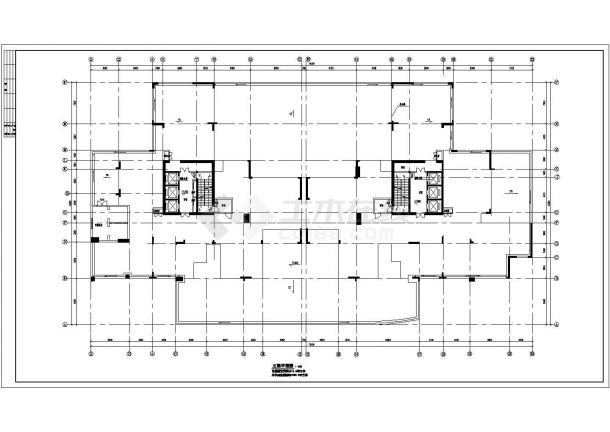 住宅楼各层平面建筑施工CAD设计图纸-图一