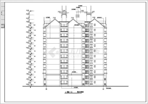 住宅平立剖面建筑施工CAD设计图纸-图一