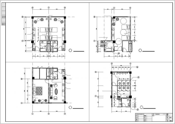 商务楼建筑施工CAD设计图纸方案_图1