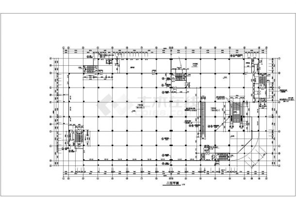 商业大厦建筑施工CAD设计图纸方案-图一