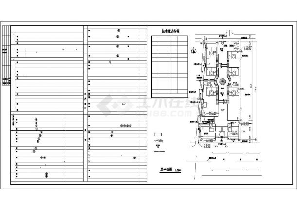 商住楼建筑施工CAD设计图纸方案-图一