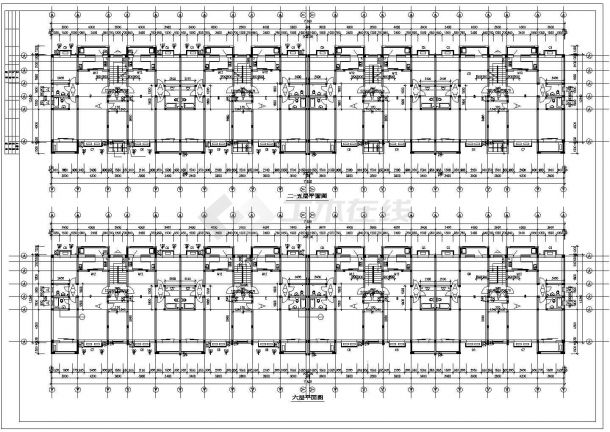 多层6层住宅楼全套CAD建筑施工精简设计图纸-图一